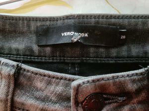 Distressed Gray Wash Jeans