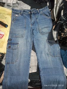Cargo Denim Jeans