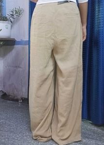Beige Baggy Oldmoney Pant