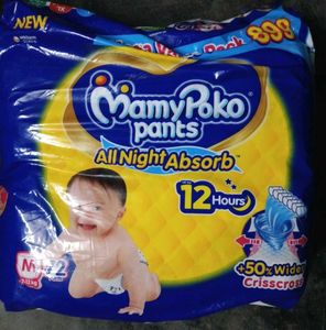 Mamy Poko Pants With Free Rabbit Diaper - MEDIUM