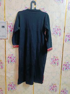 woolen Elegant Floral Print Kurta