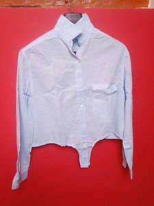 Women Crop Shirt (Tie-Front)