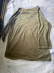 Olive Green Henley T-Shirt