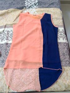 Stylish Two-Tone Sleeveless Top