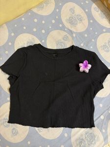 Shein Black Basic T-Shirt