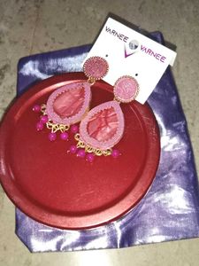 Varnee Pink Drop Earrings