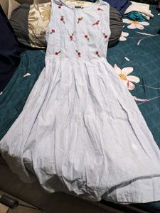 Tokyo Talkies Floral Striped Midi DRESS