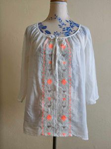Embroidered Boho Tunic