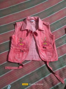 Pink Colour 3 Piece Of Jeans 4 Girls