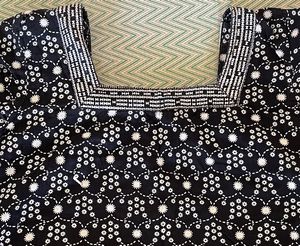Kurta with Duppatta Black and White Combination
