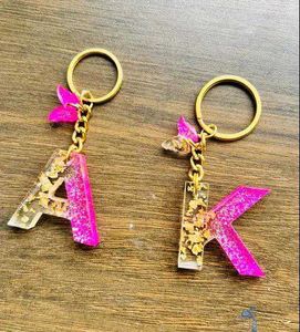 Custom Resin Initial Keychains🪄