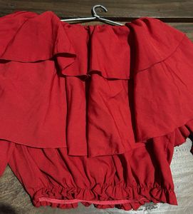Red Fringes Top