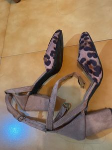 Leopard Print Pink  Heel