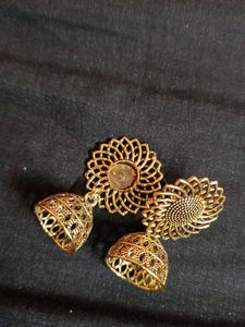 Red Beaded Hoop Earrings Combo Offer🌙