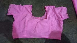 Pink Embroidery Design Saree