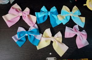 Pastel Bow Hair Clips - Set of 2