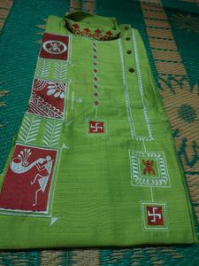 Embroyedari Designer Silk Kurta