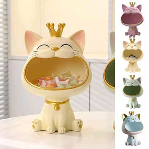 Lucky Big Mouth Cat Storage Green