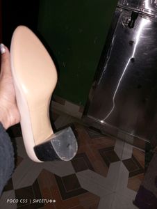 Nude Block Heels