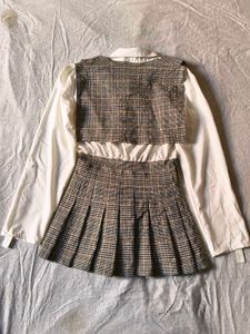 Korean Plaid Jumper Dress