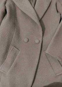 Blush Pink Wool Blend Coat