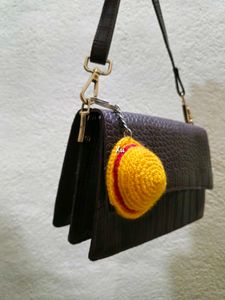 Crochet Luffys Strawhat Keychain / One Piece