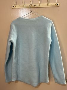 Light Blue Fuzzy Top