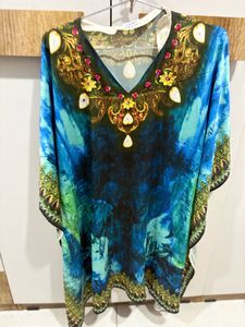 Elegant Embellished Kaftan Top