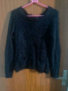Black Rugged Pullover