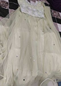 Mirror Work C-Green Lehngha Choli ❤
