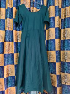 Blue Frock Kurta With Back Beautiful Design..