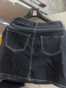 short denim skirt