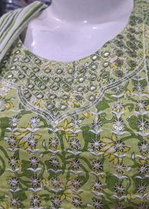3 pcs parrot green suit
