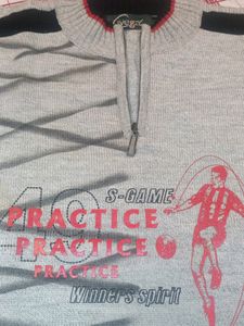 GREY/BLACK SWEATER FOR MENS