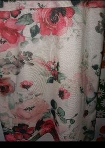 Floral Dress With Cut Designs