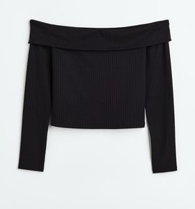 H&m off the shoulder ribbed top