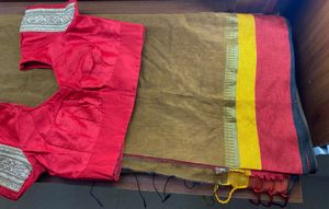 Multi coloured Saree with Blouse