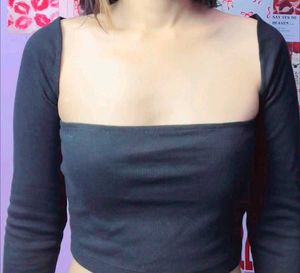 Black tube top and bolero attached