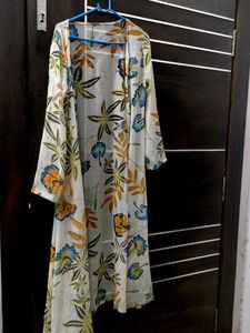 Floral Print Sheer Shrug