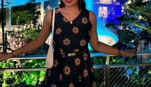 A Blue One Piece Dress