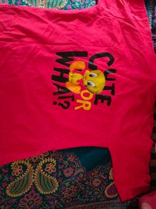 Cute Graphic Red T-Shirt