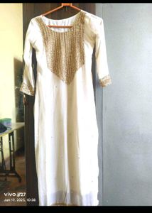 Hand Work Embellished Kurta Ser