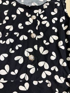 Cute Black &amp; White Print Dress