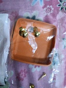 Plain Studs 2 Pairs Artificial