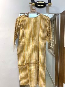 Striped Yellow Kurta