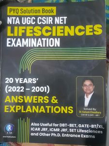 Csir Net Jrf Life Science Answer And Explanation Book Pyq