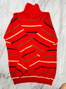 Striped Polo Sweater