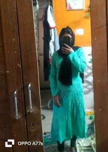 A Line Kurta Sea Green