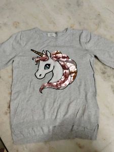 Cute Unicorn Graphic Top