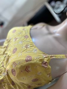 Mustard Colour Crop Top